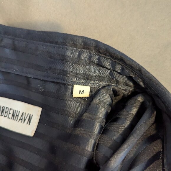 HAN KJOBENHAVN - Black striped shirt - Sz M - Picture 7 of 9